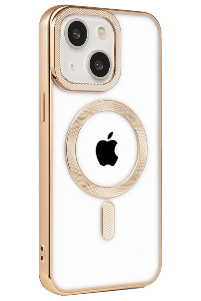 Newface iPhone 15 Kılıf Kronos Magsafe Kapak - Gold resmi