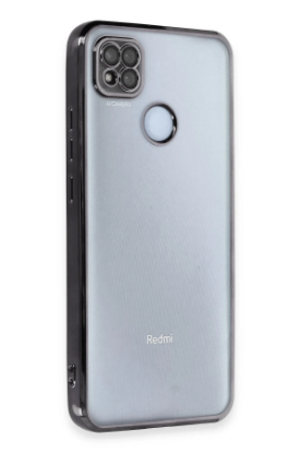 Newface Xiaomi Redmi 9C Kılıf Razer Lensli Silikon - Siyah resmi