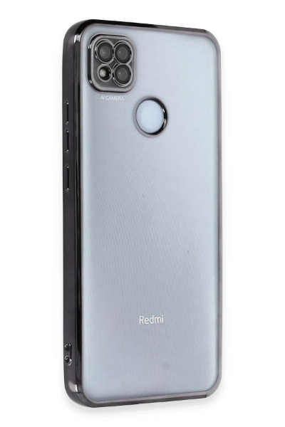 Newface Xiaomi Redmi 9C Kılıf Razer Lensli Silikon - Siyah resmi