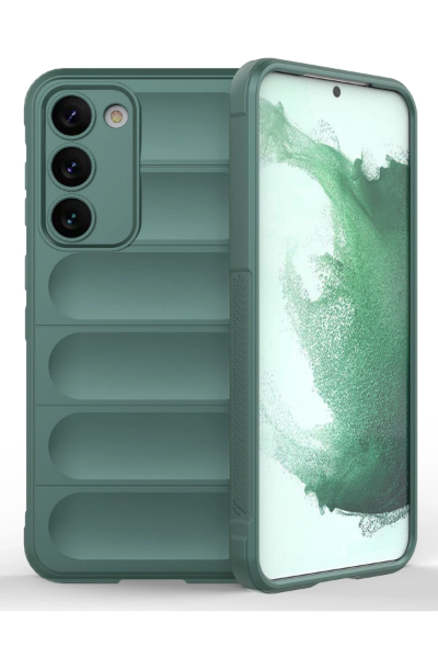 Newface Samsung Galaxy S23 Plus Kılıf Optimum Silikon - Koyu Yeşil resmi