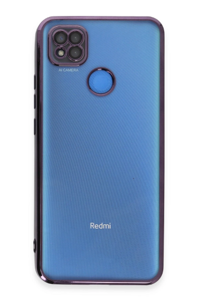 Newface Xiaomi Redmi 9C Kılıf Razer Lensli Silikon - Mor resmi