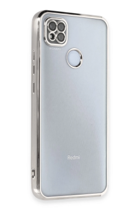 Newface Xiaomi Redmi 9C Kılıf Razer Lensli Silikon - Gümüş resmi