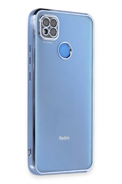 Newface Xiaomi Redmi 9C Kılıf Razer Lensli Silikon - Açık Mavi resmi