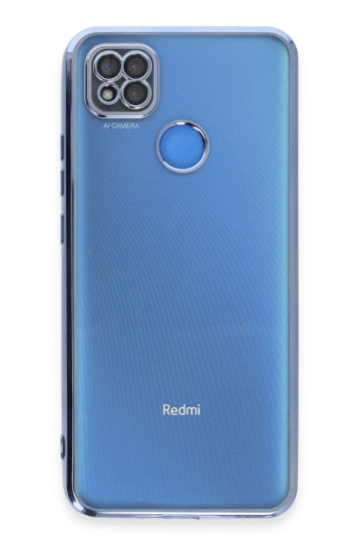 Newface Xiaomi Redmi 9C Kılıf Razer Lensli Silikon - Açık Mavi resmi