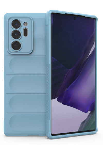 Newface Samsung Galaxy Note 20 Ultra Kılıf Optimum Silikon - Sky Blue resmi