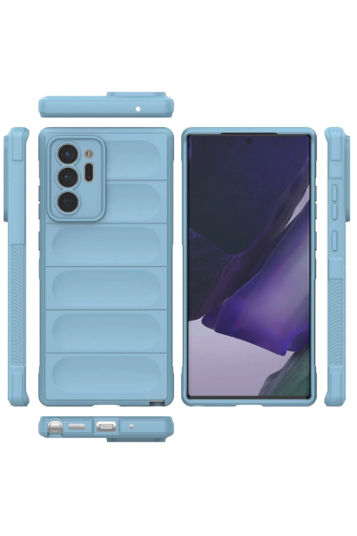Newface Samsung Galaxy Note 20 Ultra Kılıf Optimum Silikon - Sky Blue resmi