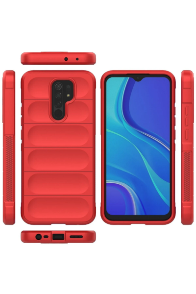 Newface Xiaomi Redmi 9 Kılıf Optimum Silikon - Kırmızı resmi