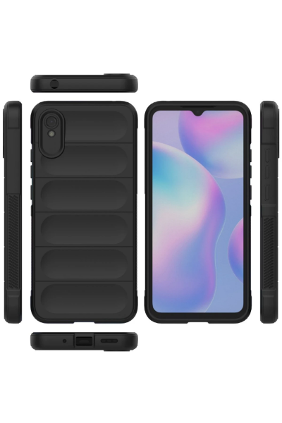 Newface Xiaomi Redmi 9A Kılıf Optimum Silikon - Siyah resmi