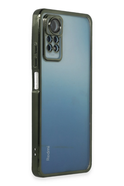 Newface Xiaomi Redmi Note 11 Pro Kılıf Razer Lensli Silikon - Yeşil resmi