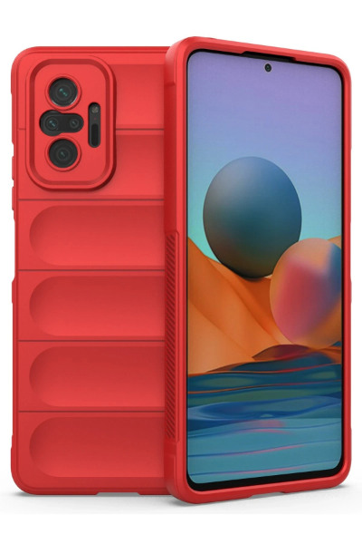 Newface Xiaomi Redmi Note 10 Pro Kılıf Optimum Silikon - Kırmızı resmi