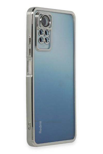 Newface Xiaomi Redmi Note 11 Pro Kılıf Razer Lensli Silikon - Gümüş resmi