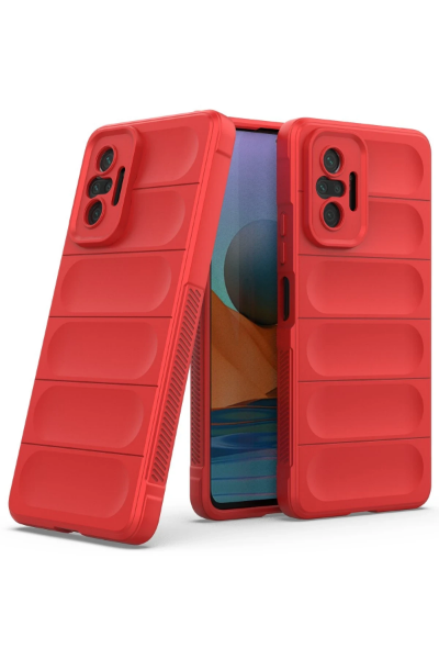Newface Xiaomi Redmi Note 10 Pro Kılıf Optimum Silikon - Kırmızı resmi