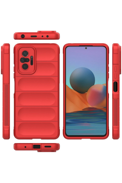 Newface Xiaomi Redmi Note 10 Pro Kılıf Optimum Silikon - Kırmızı resmi