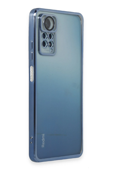 Newface Xiaomi Redmi Note 11 Pro Kılıf Razer Lensli Silikon - Açık Mavi resmi