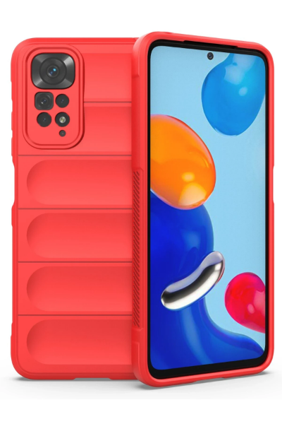 Newface Xiaomi Redmi Note 11 Kılıf Optimum Silikon - Kırmızı resmi
