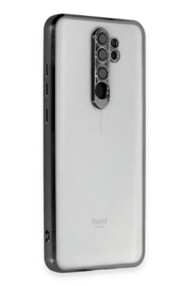 Newface Xiaomi Redmi Note 8 Pro Kılıf Razer Lensli Silikon - Siyah resmi