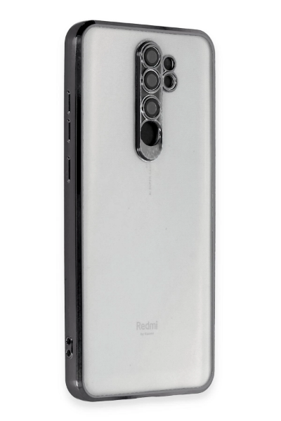 Newface Xiaomi Redmi Note 8 Pro Kılıf Razer Lensli Silikon - Siyah resmi