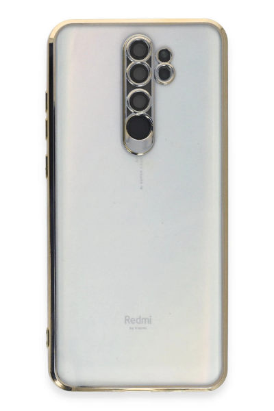 Newface Xiaomi Redmi Note 8 Pro Kılıf Razer Lensli Silikon - Gold resmi