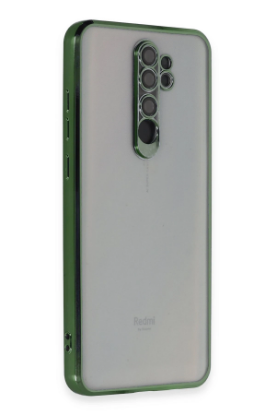 Newface Xiaomi Redmi Note 8 Pro Kılıf Razer Lensli Silikon - Yeşil resmi