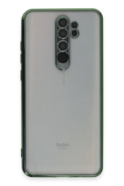 Newface Xiaomi Redmi Note 8 Pro Kılıf Razer Lensli Silikon - Yeşil resmi