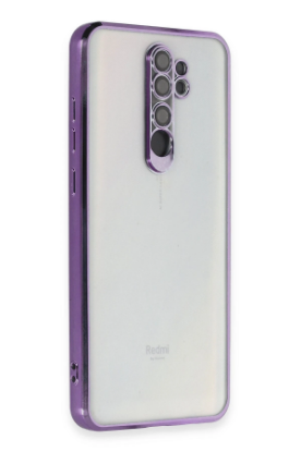 Newface Xiaomi Redmi Note 8 Pro Kılıf Razer Lensli Silikon - Mor resmi