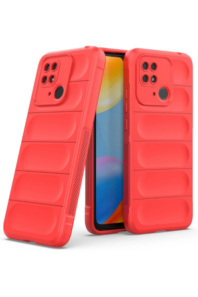 Newface Xiaomi Redmi 10C Kılıf Optimum Silikon - Kırmızı resmi