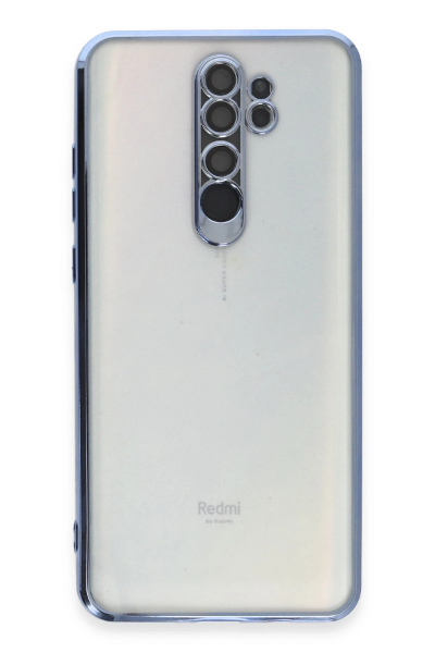 Newface Xiaomi Redmi Note 8 Pro Kılıf Razer Lensli Silikon - Açık Mavi resmi
