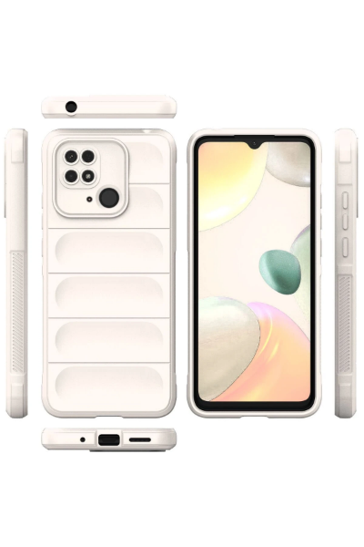 Newface Xiaomi Redmi 10C Kılıf Optimum Silikon - Krem resmi