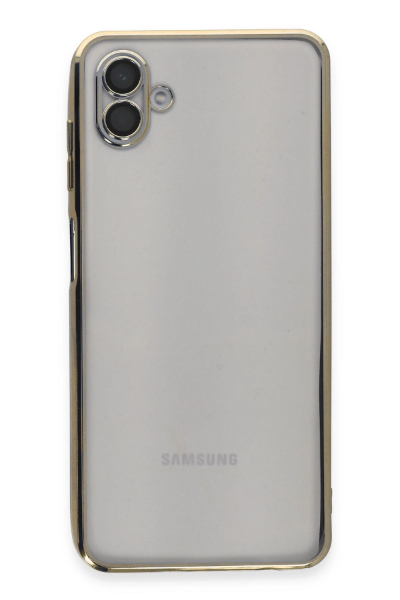 Newface Samsung Galaxy A04 Kılıf Razer Lensli Silikon - Gold resmi