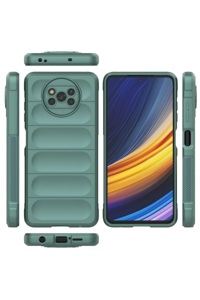 Newface Xiaomi Pocophone X3 Kılıf Optimum Silikon - Koyu Yeşil resmi