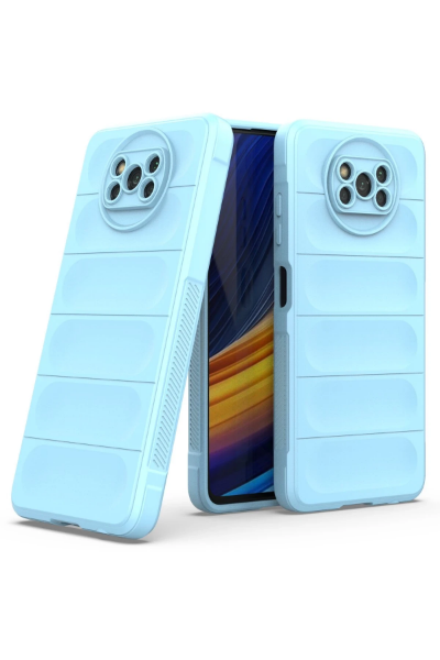 Newface Xiaomi Pocophone X3 Kılıf Optimum Silikon - Sky Blue resmi