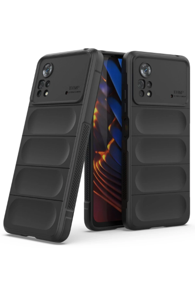 Newface Xiaomi Poco X4 Pro 5G Kılıf Optimum Silikon - Siyah resmi
