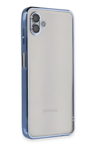 Newface Samsung Galaxy A04 Kılıf Razer Lensli Silikon - Açık Mavi resmi