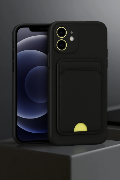 Newface iPhone 11 Kılıf Kelvin Kartvizitli Silikon - Kırmızı resmi