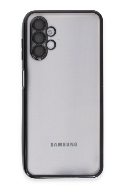 Newface Samsung Galaxy A04S Kılıf Razer Lensli Silikon - Siyah resmi