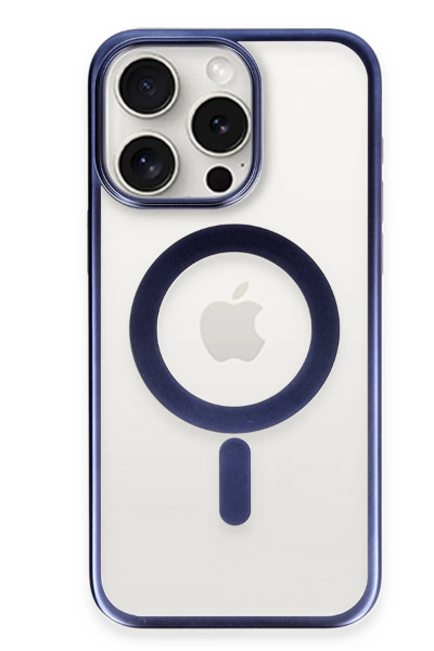 Newface iPhone 15 Pro Max Kılıf Erozi Magsafe Kapak - Lacivert resmi