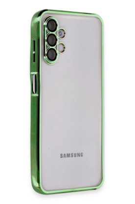 Newface Samsung Galaxy A04S Kılıf Razer Lensli Silikon - Yeşil resmi