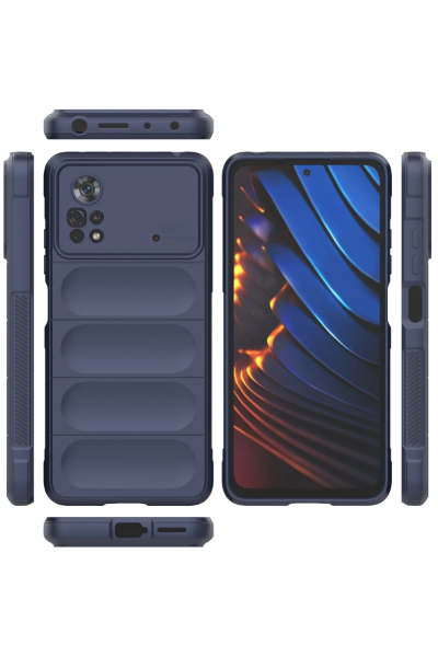 Newface Xiaomi Poco X4 Pro 5G Kılıf Optimum Silikon - Lacivert resmi