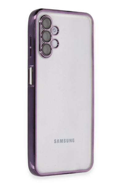 Newface Samsung Galaxy A04S Kılıf Razer Lensli Silikon - Mor resmi