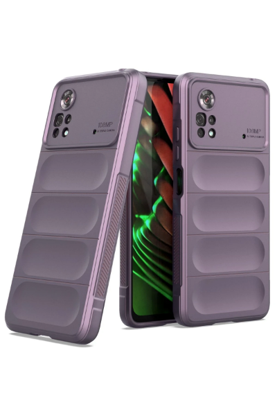 Newface Xiaomi Poco X4 Pro 5G Kılıf Optimum Silikon - Mor resmi