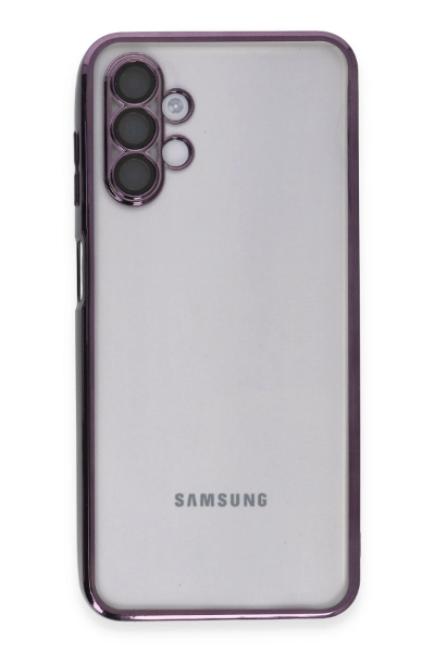 Newface Samsung Galaxy A04S Kılıf Razer Lensli Silikon - Mor resmi