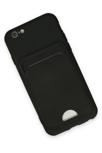 Newface iPhone 6 Kılıf Kelvin Kartvizitli Silikon - Siyah resmi