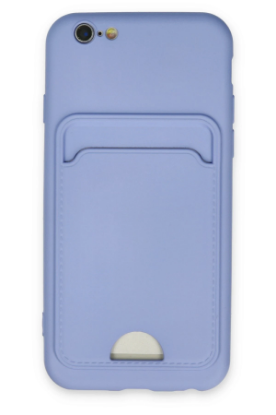 Newface iPhone 6 Kılıf Kelvin Kartvizitli Silikon - Lila resmi