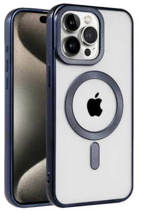 Newface iPhone 15 Pro Kılıf Kronos Magsafe Kapak - Lacivert resmi