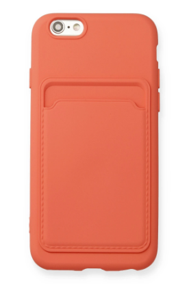 Newface iPhone 6 Kılıf Kelvin Kartvizitli Silikon - Turuncu resmi