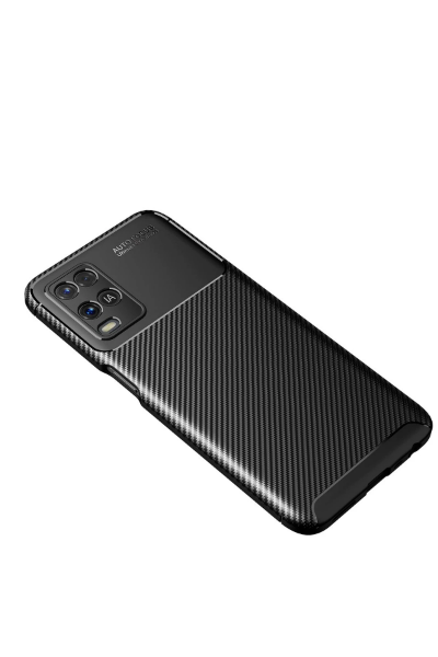 Newface Oppo A54 4G Kılıf Auto Focus Karbon Kapak - Siyah resmi