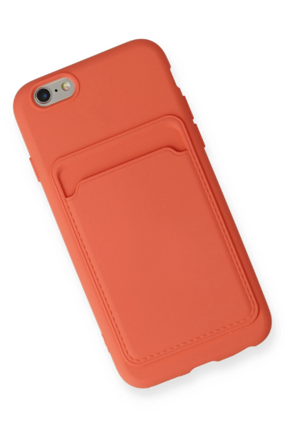 Newface iPhone 6 Kılıf Kelvin Kartvizitli Silikon - Turuncu resmi