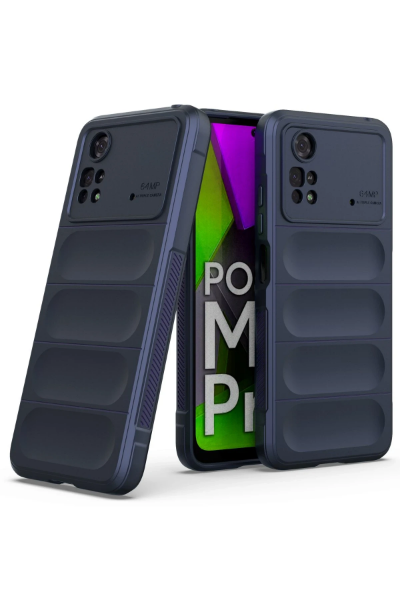 Newface Xiaomi Poco M4 Pro 4G Kılıf Optimum Silikon - Lacivert resmi