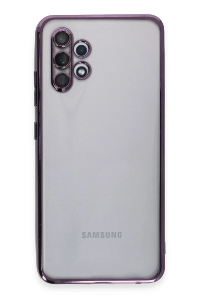 Newface Samsung Galaxy A32 Kılıf Razer Lensli Silikon - Mor resmi