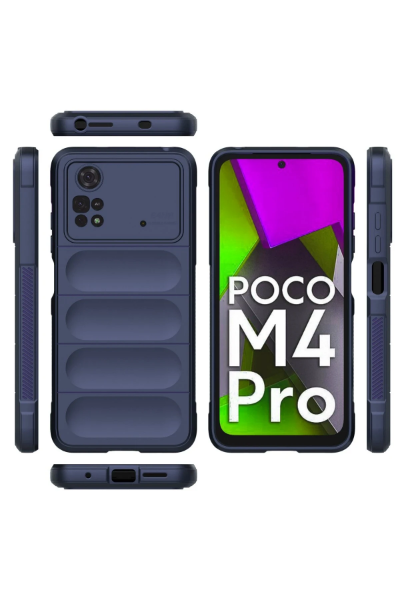 Newface Xiaomi Poco M4 Pro 4G Kılıf Optimum Silikon - Lacivert resmi